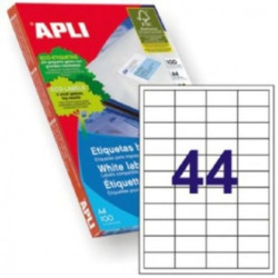 Etiquetas para Impresoras APLI A4 48.5 x 25.4 100 Hojas - PL01285