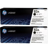 Pack 2 Toner Original HP 83A Negro - CF283AD [PAG-1500]