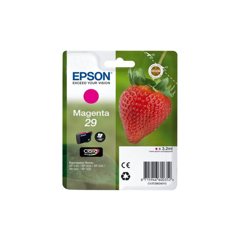 Cartucho Original EPSON 29 Magenta - C13T29834010 [ML-3.2][PAG-180]