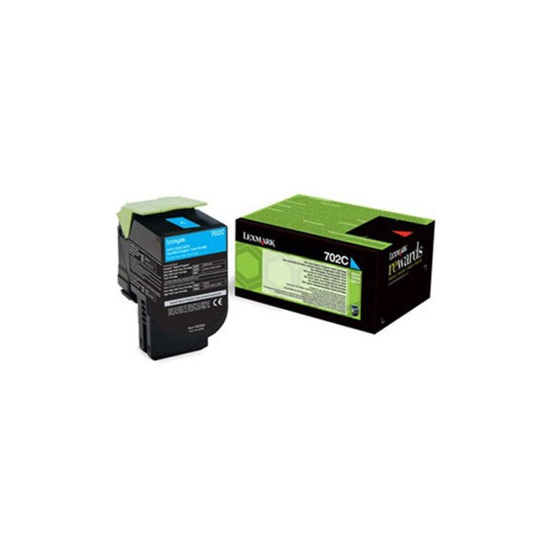 Toner Original LEXMARK 702 Cian - 70C20C0 [PAG-1000]