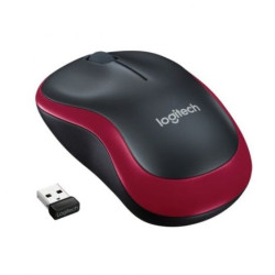 Ratón Inalámbrico LOGITECH M185 910-002237 - USB · 1000DPI · Negro/Rojo