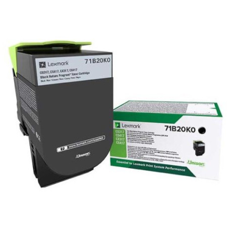 Toner Original LEXMARK 71B20K0 Negro - 71B20K0 [PAG-3000]