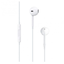 Auriculares con Cable APPLE EarPods MNHF2ZM/A - Jack 3.5mm · Cable 120cm · Micrófono · Blanco