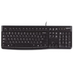 Teclado con Cable LOGITECH K120 - USB · Cable 150cm · Negro