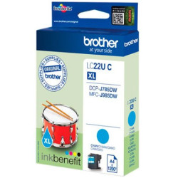 Cartucho Original BROTHER LC22U Cyan - LC22UCBP [PAG-1200]