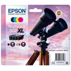 Pack Cartucho Original EPSON 502XL BK+C+M+Y - C13T02W64010 [ML-9.2][PAG-550]