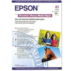 Papel Fotográfico Original EPSON Glossy A3 255 gr 20 Hojas - C13S041315
