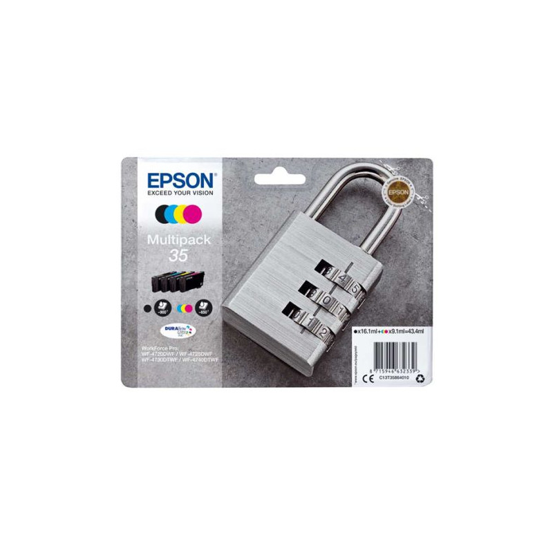 Pack Cartucho Original EPSON 35 BK+C+M+Y - C13T35864010 [ML-16.1]