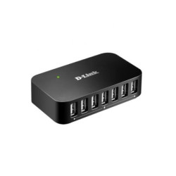 HUB 7xUSB 2.0 Alimentación Externa · Negro