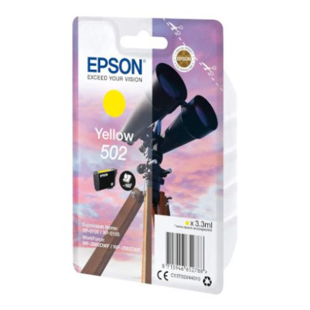 Cartucho Original EPSON 502 Amarillo - C13T02V44010 [ML-3.3][PAG-165]