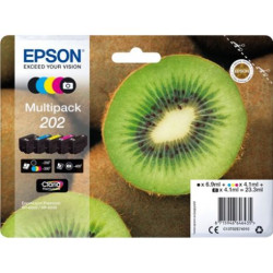 Pack Cartucho Original EPSON 202 BK+C+M+Y - C13T02E74020 [ML-6.9][PAG-300]