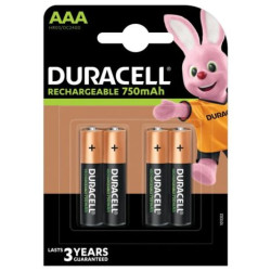 Pack 4 Pilas Recargables AAA HR3-B - NIMH - 1.2V -750MAH