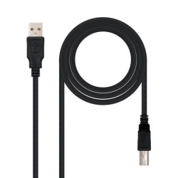 Cable para Impresora USB 2.0 Tipo A/M a USB Tipo B/M - 4.5 m · Negro