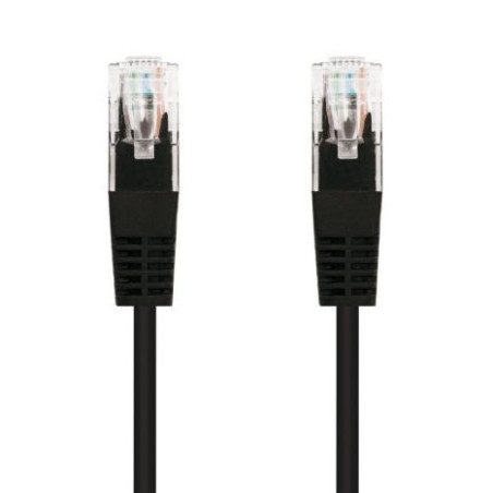 Cable de Red Latiguillo RJ45 Cat 5E UTP - 5 m · Negro