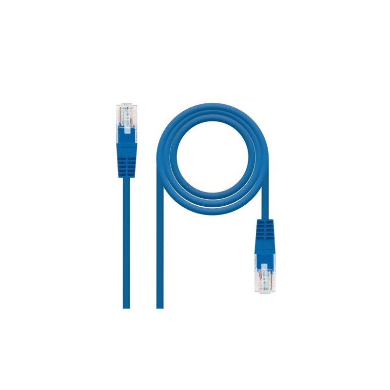 Cable de Red Latiguillo RJ45 Cat 6 UTP - 1 m · Azul