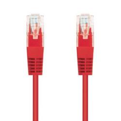 Cable de Red Latiguillo RJ45 Cat 6 UTP - 1 m · Rojo