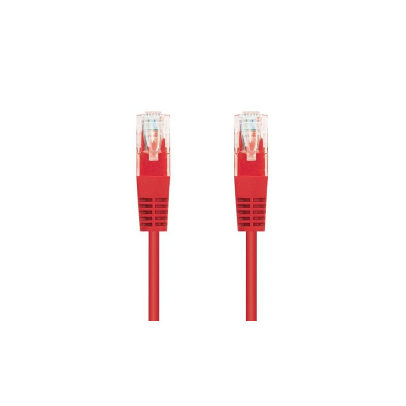Cable de Red Latiguillo RJ45 Cat 6 UTP - 1 m · Rojo