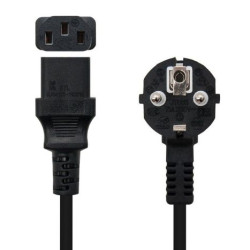 Cable de Alimentación para CPU CEE7-M a C13-H -3 m · Negro