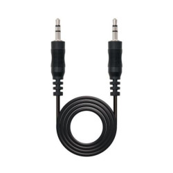 Cable de Audio Estéreo Jack 3.5mm-M a Jack 3.5m-M - 5 m · Negro