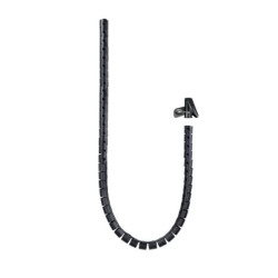 Organizador de Cables Flexible 25 mm - 1 m · Negro