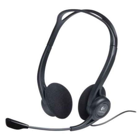 Auriculares con Cable LOGITECH 960 981-000100 - USB A · Cable 240cm  · Micrófono · Negro