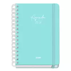 51934 DOHE AGENDA ESCOLAR SERENITY WIRE´O A5 ESPIRAL DOBLE SV TAPA DURA VERDE 2025-2026