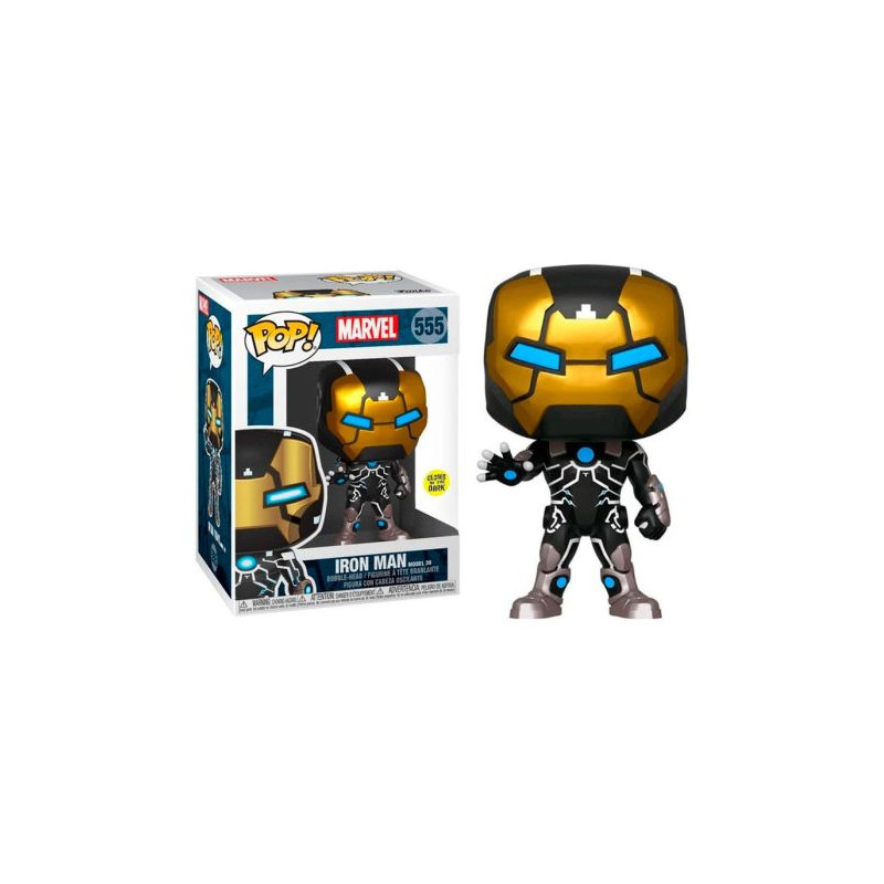 FUNKO POP Iron Man 555 - Marvel 80th Brillante en la Oscuridad - 889698439657