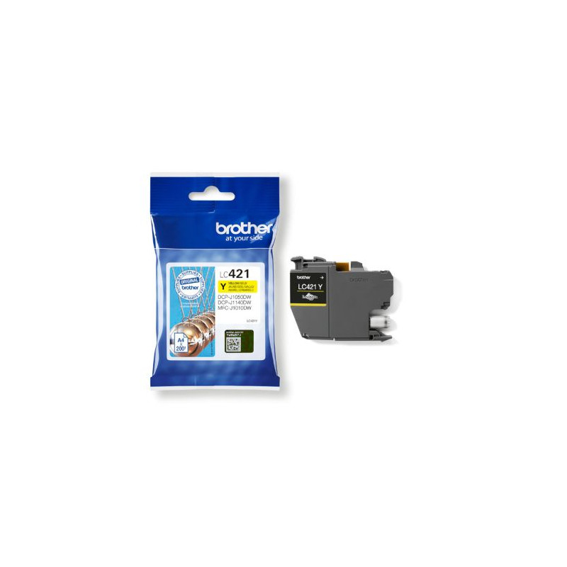 Cartucho Original BROTHER LC421 Amarillo - LC421Y [PAG-200]
