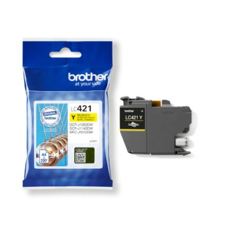 Cartucho Original BROTHER LC421 Amarillo - LC421Y [PAG-200]