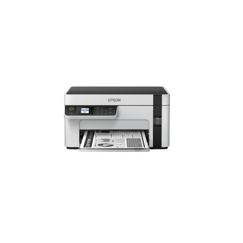 Impresora Multifunción Tinta EPSON EcoTank ET-M2120 Monocromo - Dúplex · 32PPM · 1440x720 · 2400ppp · USB 2.0/LAN - Cartucho 111