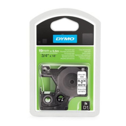 Cinta Original DYMO D1 Negro/Blanco 19mm x 5