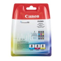 Pack 3 Cartucho Original CANON CLI8 Tricolor - 0621B029 [ML-13][PAG-770]