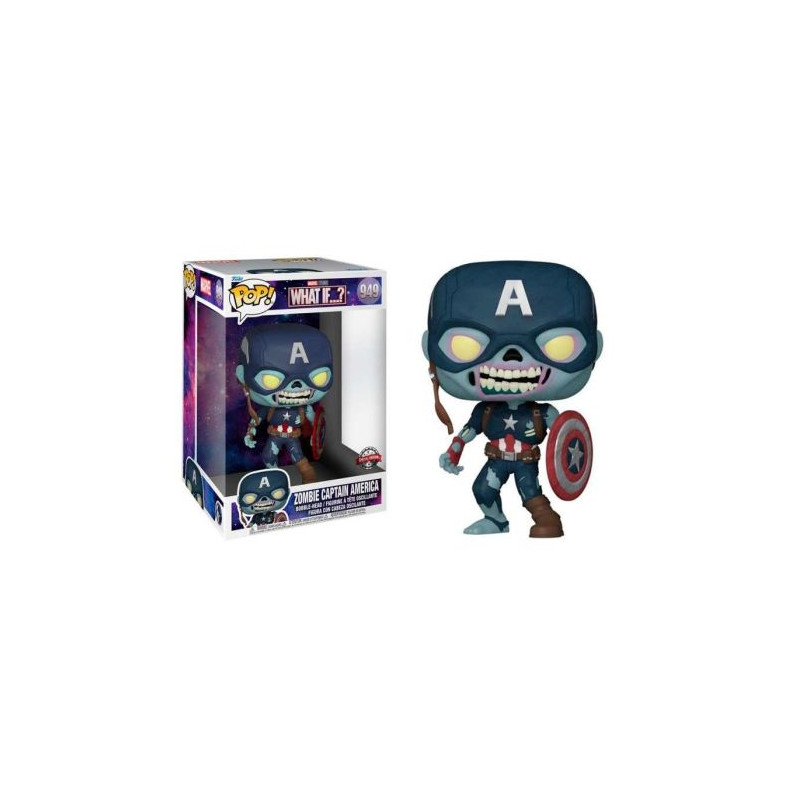 FUNKO POP Capitán América Zombie 949 - What If..? 25cm - 889698584494