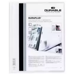 257902 DURABLE CARPETA DE PRESENTACIÓN DOSSIER FÁSTENER DURAPLUS A4 BLANCO -25 UD-