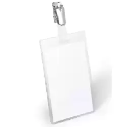 800219 DURABLE PORTANOMBRES PARA IDENTIFICACIÓN 90X60MM CON CLIP GIRATORIO PACK 25 UD