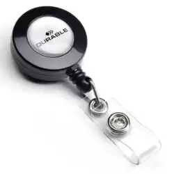 815258 DURABLE CORDÓN EXTENSIBLE CON BOTÓN 80CM ANTRACITA -10U-