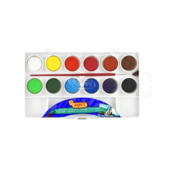 Estuche de Acuarelas JOVI 800/12 - 22mm · Pincel · 12 Pastillas