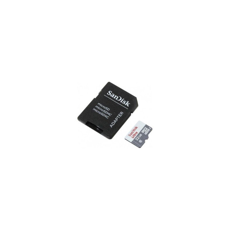 Tarjeta de Memoria SANDISK Ultra SDSQUNR-032G-GN3MA - 32GB · Clase 10 + Adaptador