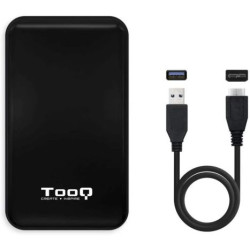 Caja para Disco Duro TOOQ TQE-2528B - 4TB · SATA · USB 3.0 · USB 3.1 · 2.5
