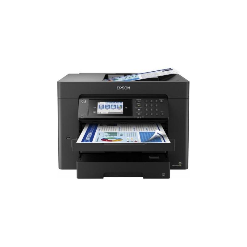 Impresora Multifunción Tinta EPSON WF-7840DWF Color - A3 · Dúplex · ADF · 25PPM · 4800x2400 · 1200ppp · USB/WiFi - Cartuchos 405