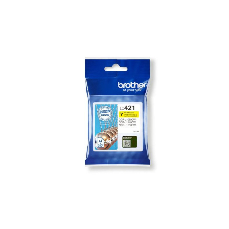 Cartucho Original BROTHER LC121 Amarillo - LC121YBP-REF Producto Caducado [ML-3.9][PAG-300]