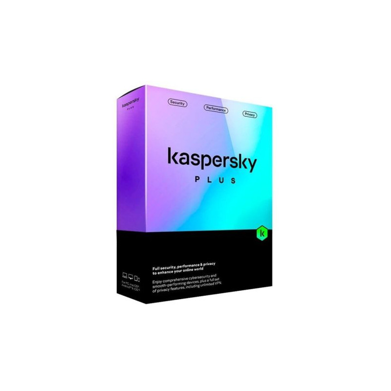 Antivirus KASPERSKY Plus KL1042S5CFS-MINI-ES - 3 Dispositivos · 1 Año