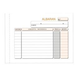 Talonario de Albaranes OCTAVO T-123 - 21x15cm · Duplicado de Autocopia