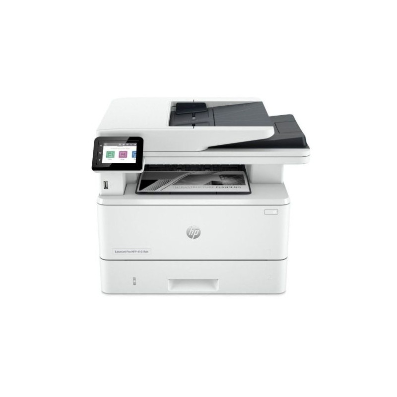 Impresora Multifunción Láser HP Laserjet Pro 4102FDN Monocromo - ADF · Dúplex · Fax · 40PPM · 1200x1200 · 1200ppp · USB/LAN -...