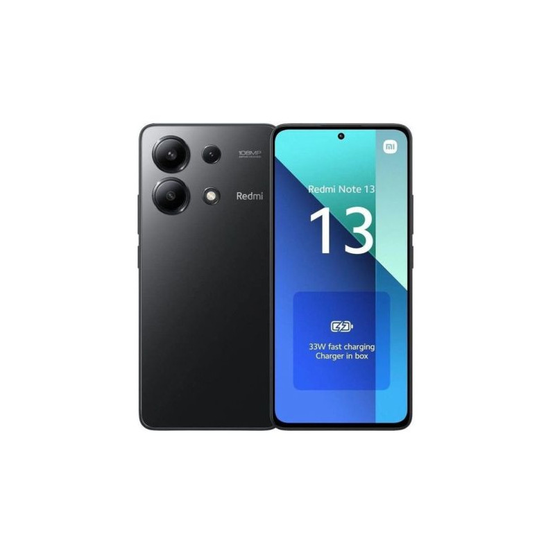 Smartphone XIAOMI Redmi Note 13 MZB0FYBEU - NFC · Snapdragon 685 · 6.67 AMOLED · 8GB · 256GB · Android · Negro