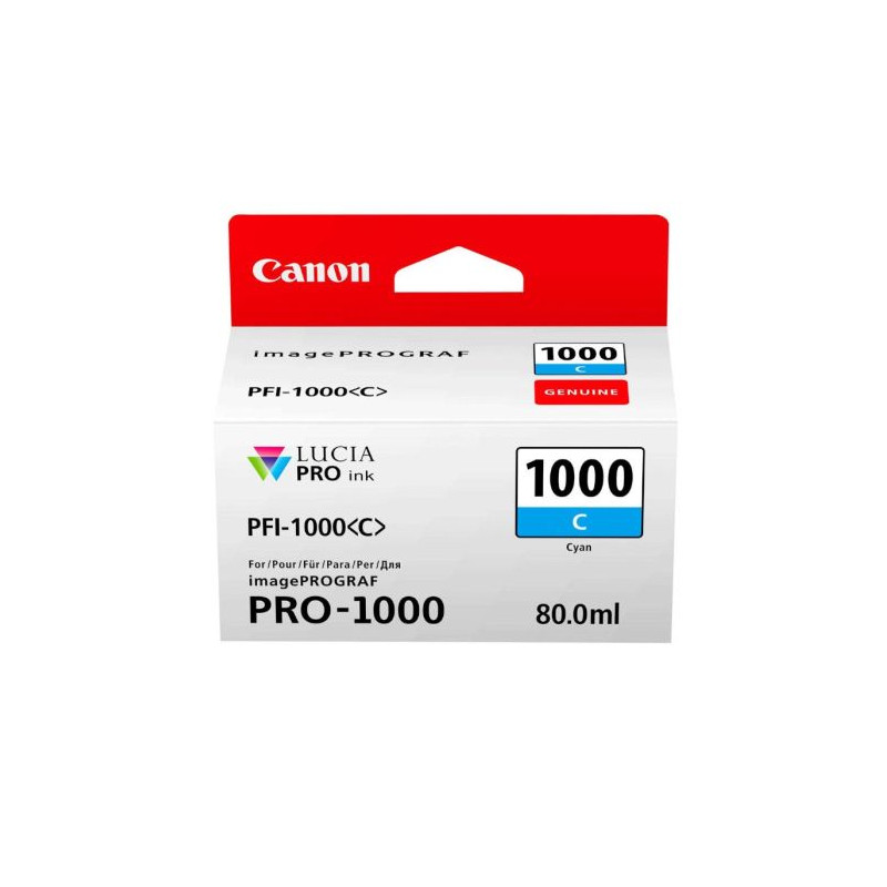 Cartucho  Original CANON PFI-1000 Cian - 0547C001 [PAG-5025] [ML-80]