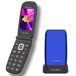 ASTROFLIP4G-AZUL VOLFEN TELEFONO MOVIL ASTRO FLIP 4G PANTALLA XXL TIPO CHONCHA AZUL