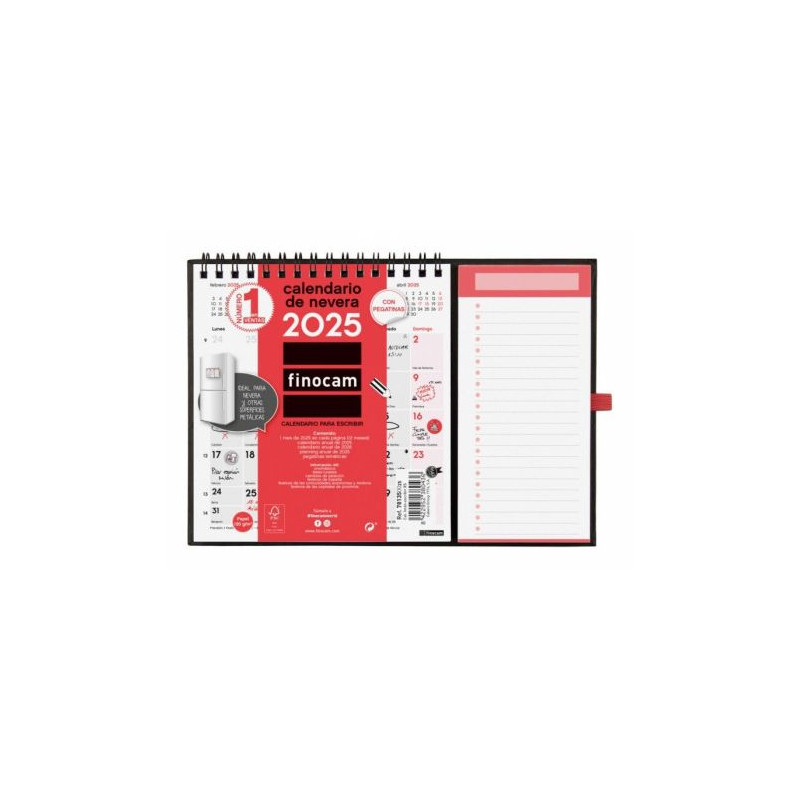 Calendario con Imán FINOCAM 2025 - XS · 140x150mm - 781350025