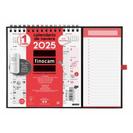 Calendario con Imán FINOCAM 2025 - XS · 140x150mm - 781350025