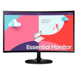 Monitor Curvo SAMSUNG Essential S3 - 24 FHD · HDMI · Negro
